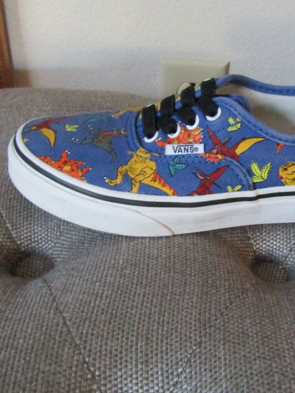 🦕Vans Dinosaur Elastic Lace Sneakers EUC
